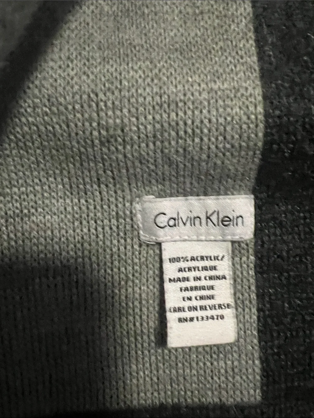 Men’s Calvin Klein reversible scarf